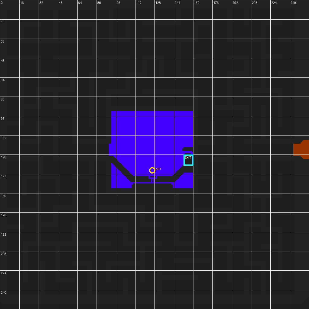 Sandustry Bridge Artifact puzzle showing a Bedrock maze