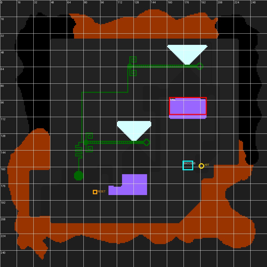 Sandustry Timer Artifact puzzle showing a timed fuse